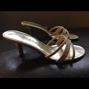 Rampage Shoes - Rampage gold glitter kitten heels 7 Rampage Shoes - Rampage gold glitter kitten heels 7